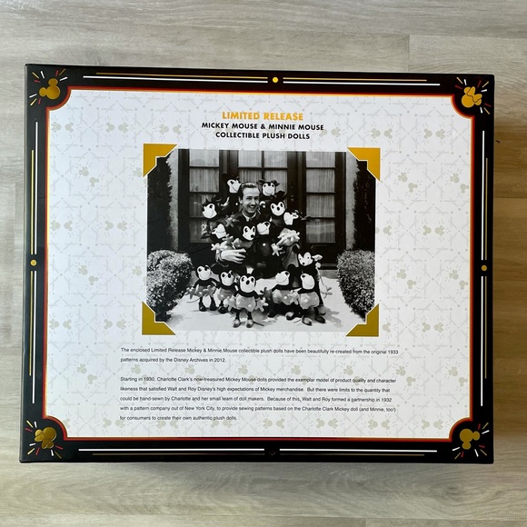 Collectible Mickey & Minnie Plush Dolls - Picture 3 of 5